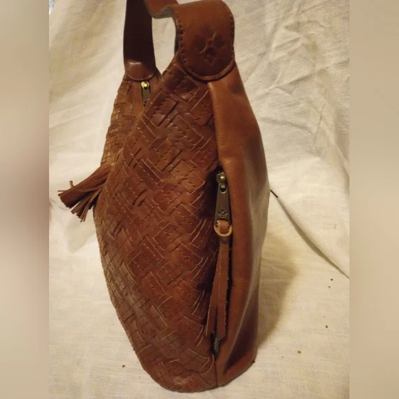 Patricia Nash Elegant Woven Leather Bag - Picture 3 of 8